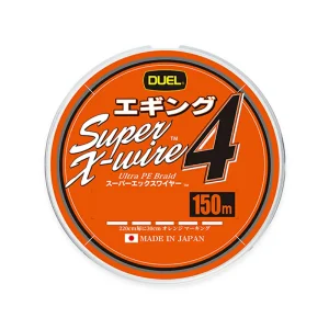 DUEL Super X4 EGI 150m – Hilo trenzado japonés para eging