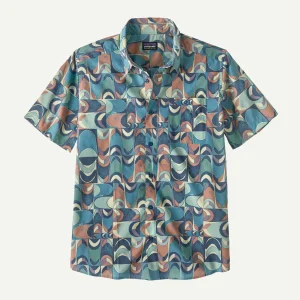 Camisa Patagonia Go To Shirt Swallowtail Geo Still Blue