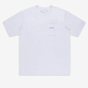 Camiseta Patagonia Boardshort Logo Pocket Responsibili-Tee White