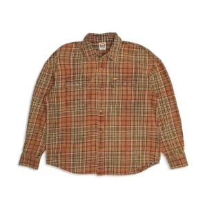 Camisa Deus Ex Machina Vacay Check Orange Check