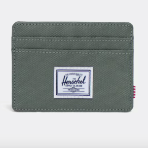 Tarjetero Herschel Charlie Blue Mirage White Stitch