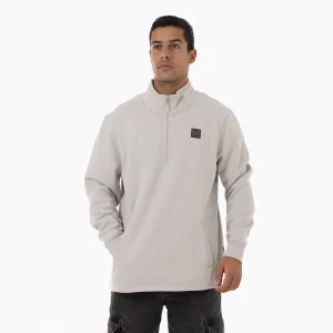 Poleron Hombre Lepais Zip Gris Claro Merrell