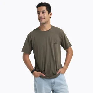 Polera Manga Corta Hombre Oeches Verde Oscuro Merrell