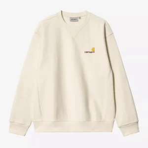 Sueter Carhartt WIP American Script Natural