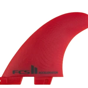 Quillas FCS Essential Accelerator Tri Fins Neo Glass Red