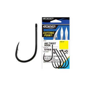 Anzuelos Owner Aki Twist Hook 2/0 y 3/0