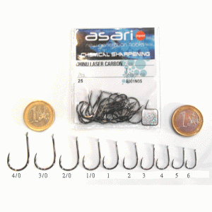 Anzuelo Asari Chinu Laser Carbon