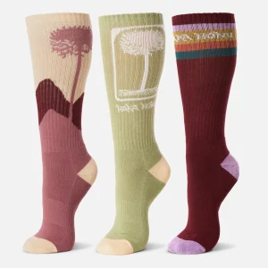 Calcetín Mujer Las Tres Puntas Pack Largo Multicolor Haka Honu