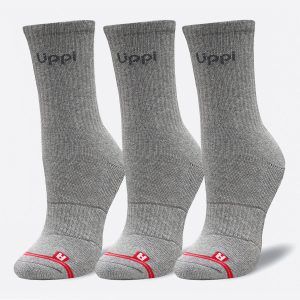 Calcetín Unisex Logo Lippi Pack Mid Gris  Lippi