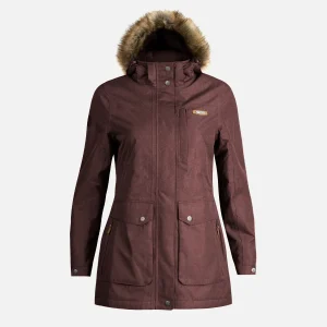 Chaqueta Mujer Roble B-Dry Hoody Jacket Melange Vino Lippi