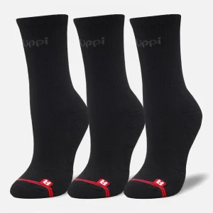 Calcetines Logo Lippi Pack Mid Negro Lippi