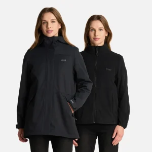 Chaqueta Mujer Lake Fusion 3 B-Dry Jacket Negro Lippi