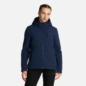 Chaqueta Mujer Macaya Softshell Hoody Jacket Azul Marino Lippi