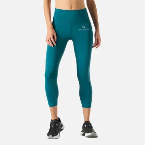 Calza Mujer Built To Move Compressive 3/4 Super High Rise Leggins Petroleo Vulcano