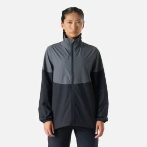 Chaqueta Mujer Tempo Full Zip Windbreaker Jacket Negro Vulcano