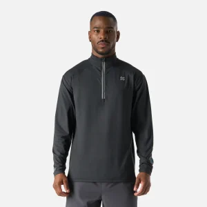 Polerón Hombre Tempo 1/4 Zip Midlayer Negro Vulcano