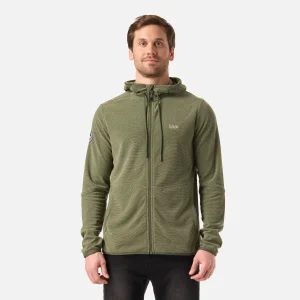 Polar Hombre Stripes Nano-F Full Zip Hoody Verde Musgo Lippi