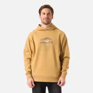 Polerón Hombre Insigne Hoody Sweatshirt Front Print Camel Lippi