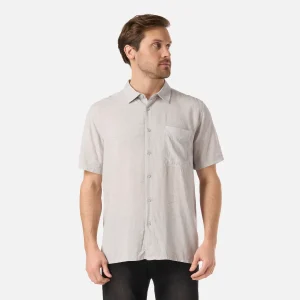 Camisa Hombre SeaSide Short Sleeve Shirt Print Gris Claro Lippi