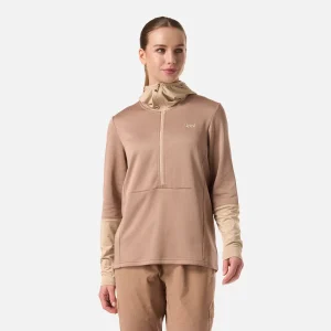 Polerón Mujer Maestri Nano-F 1/4 Zip Hoody Canela Lippi