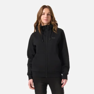 Polerón Mujer Ulmo Full Zip Hoody Sweatshirt Negro Lippi