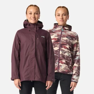 Chaqueta Mujer Corteza Burdeo Haka Honu