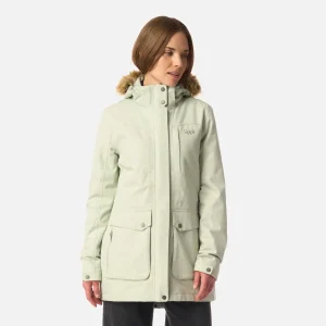 Chaqueta Mujer Roble B-Dry Hoody Jacket Verde Agua Melange Lippi