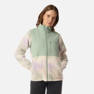 Polar Mujer Glaciar Sherpa-Pro Jacket Print Jade Lippi