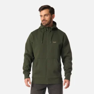Polerón Hombre Ulmo Full Zip Hoody Sweatshirt Verde Militar Lippi