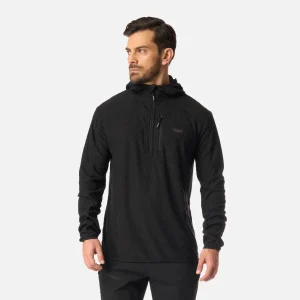 Polerón Hombre Jacaranda Nano-F 1/4 Zip Hoody Negro Lippi