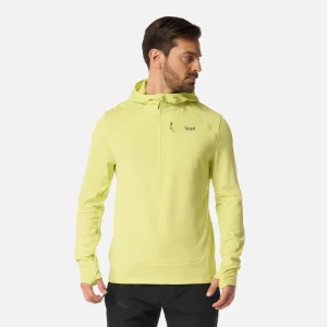 Polerón Hombre Viedma 1000 Nano-F 1/4 Zip Hoody Verde Lima Lippi
