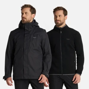 Chaqueta Hombre Tres Cruces Fusion-3 Hoody Jacket Negro Lippi