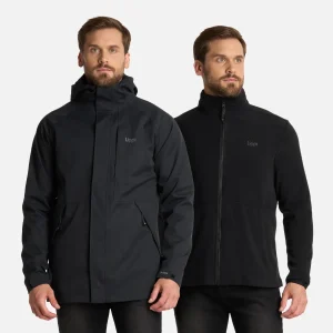 Chaqueta Hombre Lake Fusion 3 B-Dry Jacket Negro Lippi