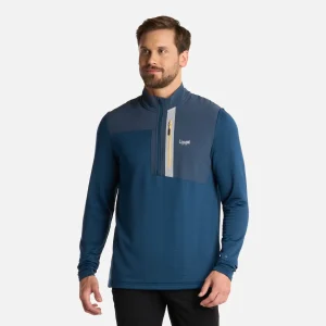 Polerón Hombre Karova Nano-F 14 Zip Azulino Lippi