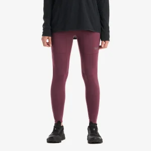 Calzas Mujer Puretrek Q-dry Leggings Vino Lippi