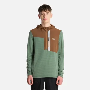 Polerón Teen Boy Karova 14 Zip Hoody Jade Oscuro Lippi