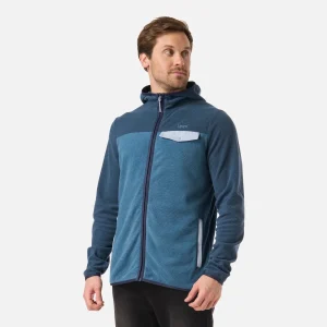 Polar Hombre Fireplace Full Zip Hoody Sweatshirt Azul Oscuro Lippi