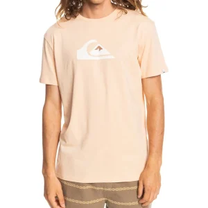 Camiseta Quiksilver Comp Logo Almond Cream