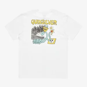 Camiseta Quiksilver Disconnect Effects White