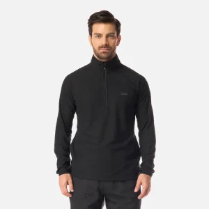 Polerón Hombre Jacaranda Nano-F 1/4 Zip Negro Lippi