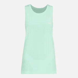 Polera Mujer 4 Run Seamless Trail T-Shirt Celeste Lippi