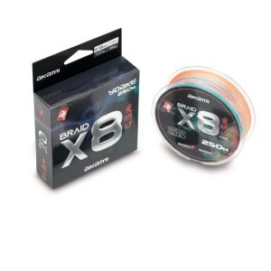 HILO TRENZADO AKAMI YOAKE X8 250M – 0,14MM / 20 LBS MULTICOLOR