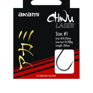 Anzuelos Montados Akami Chinu con Nylon